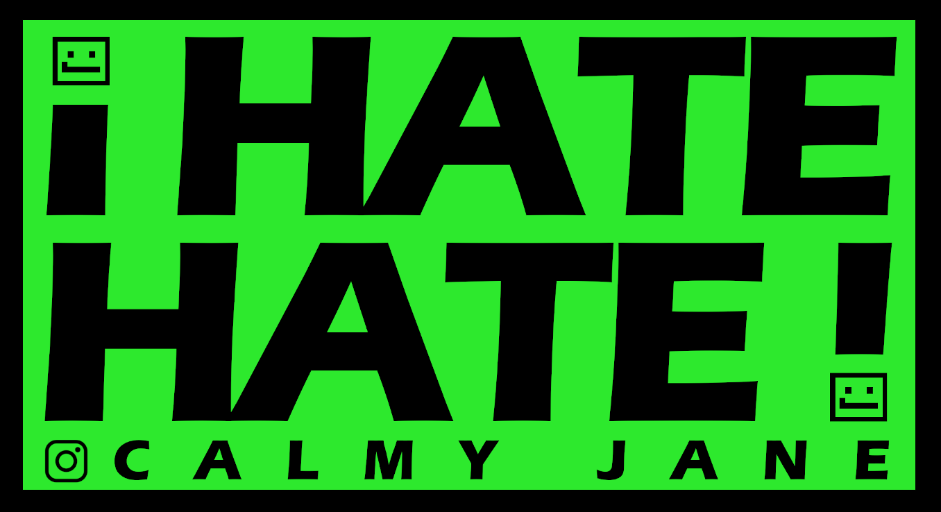 I hate hate sticker