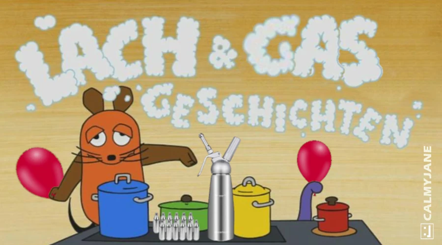 Lachgas sticker